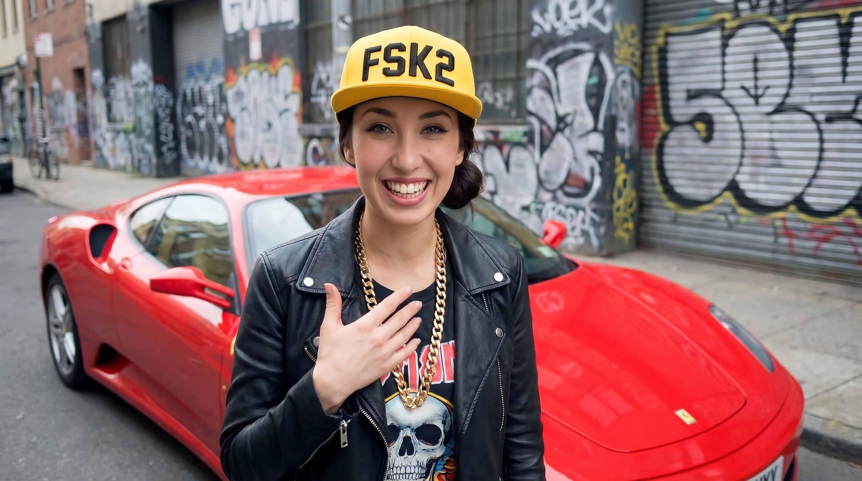 Kid O Yellow Cap Ferrari